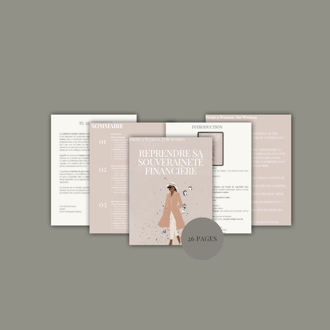 Pack Femme Souveraine  “Mental, Corps & Argent”.