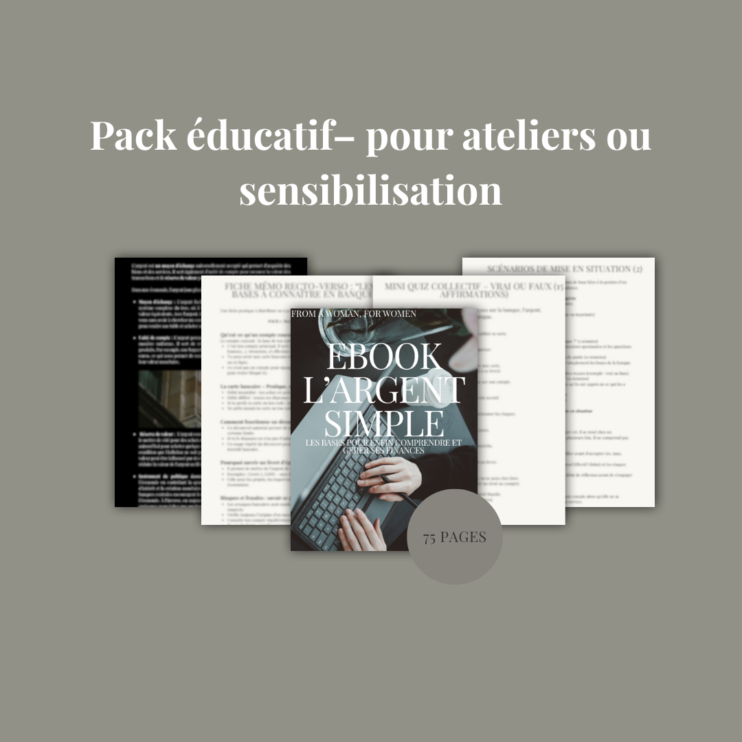Pack éducatif - L’argent simple.